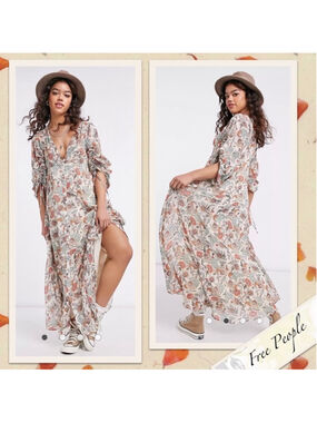 free people tiers for you maxi dress Free People Tiers For You Maxi Slip Dress